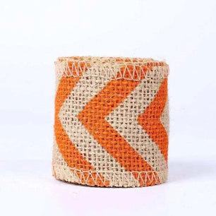 Printed Burlap Ribbon Gift Wrapping Craft Ribbon Party Decor DIY Hat Making Haircrafts Accessories 2 Meters