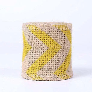Printed Burlap Ribbon Gift Wrapping Craft Ribbon Party Decor DIY Hat Making Haircrafts Accessories 2 Meters