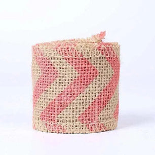 Printed Burlap Ribbon Gift Wrapping Craft Ribbon Party Decor DIY Hat Making Haircrafts Accessories 2 Meters