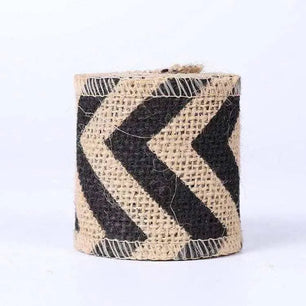 Printed Burlap Ribbon Gift Wrapping Craft Ribbon Party Decor DIY Hat Making Haircrafts Accessories 2 Meters