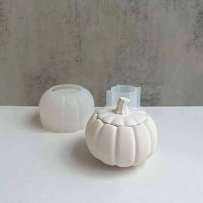 Pumpkin Jar Mold Storage Box With Lid Mold Halloween Themed Ornament