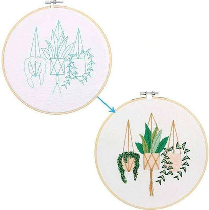 Punch Embroidery Kit Mini Embroidery Desig Floral Embroidery Pattern