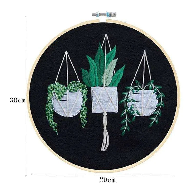 Punch Embroidery Kit Mini Embroidery Desig Floral Embroidery Pattern