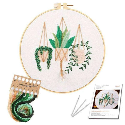 Punch Embroidery Kit Mini Embroidery Desig Floral Embroidery Pattern