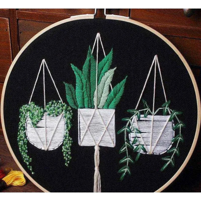 Punch Embroidery Kit Mini Embroidery Desig Floral Embroidery Pattern