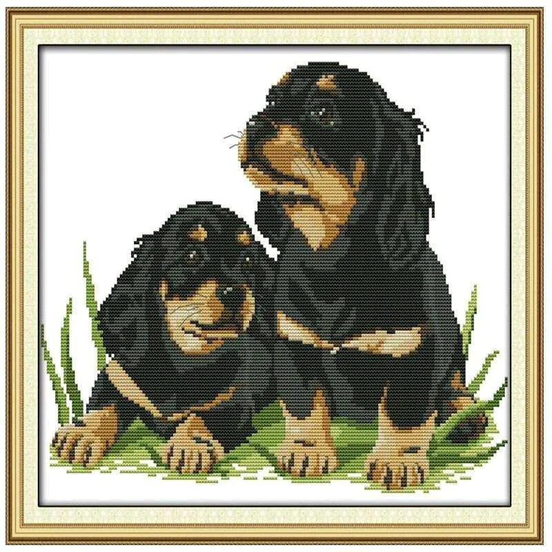 Puppies Cross Sticth Puppy Embroidery Dog Cross Stitch Dog Embroidery