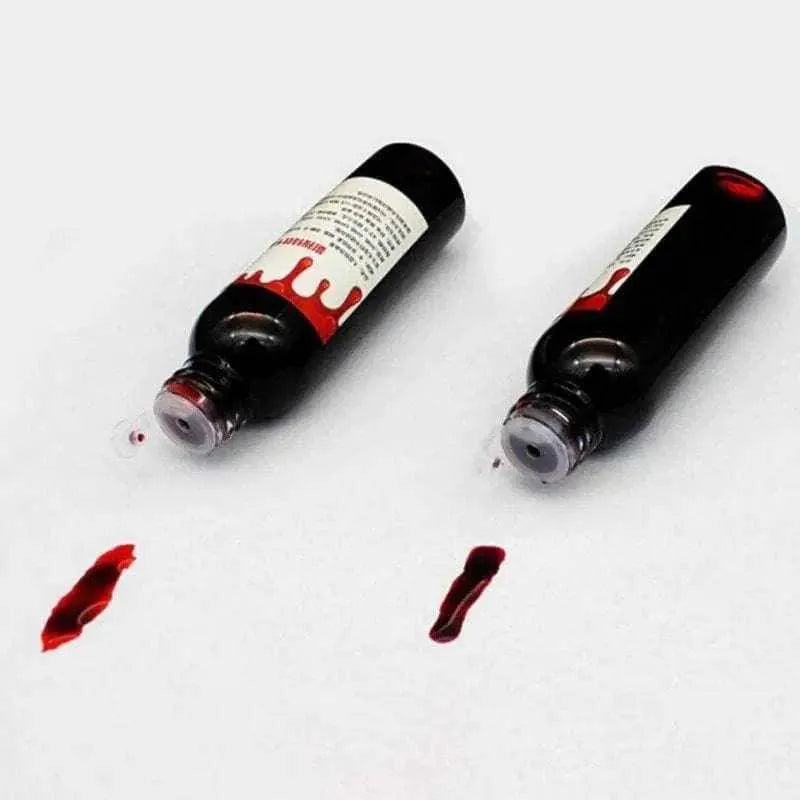 Realistic fake blood Halloween prop prank joke bottle