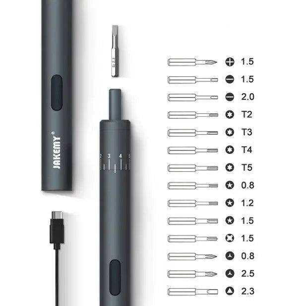 Rechargeable Battery Power Screwdriver Set Handyman Gift For Dad