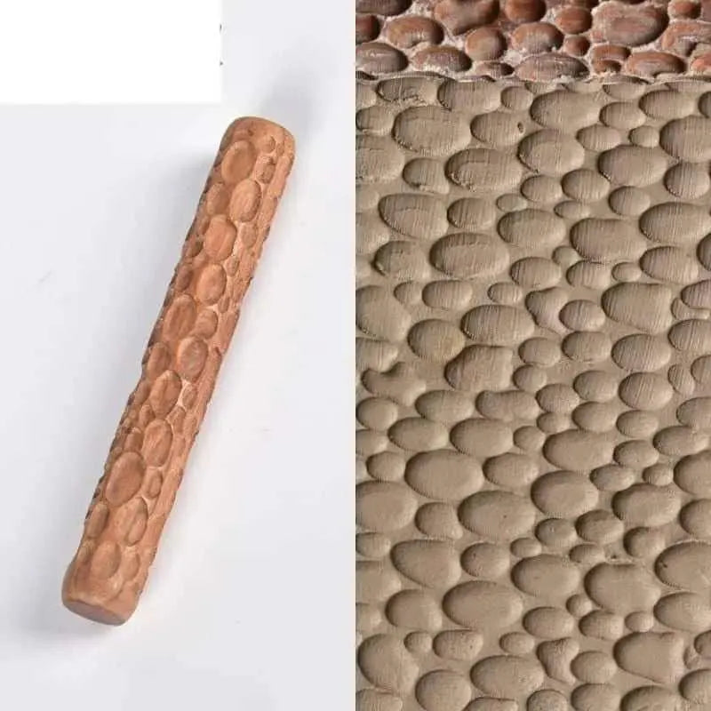 Rolling Pin Clay Rollers DIY Pottery Supplies Stamp Pattern Roller