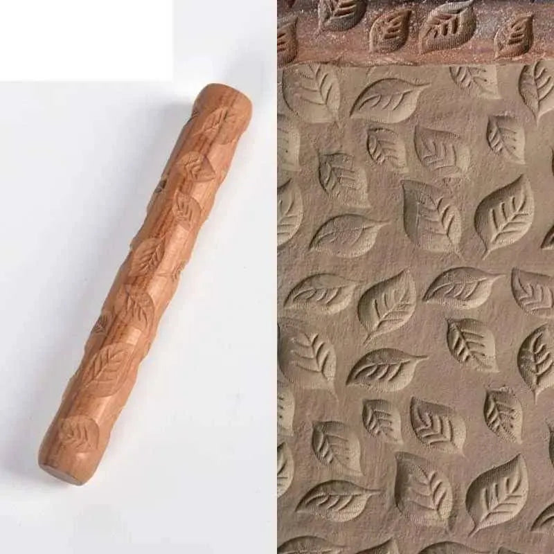 Rolling Pin Clay Rollers DIY Pottery Supplies Stamp Pattern Roller