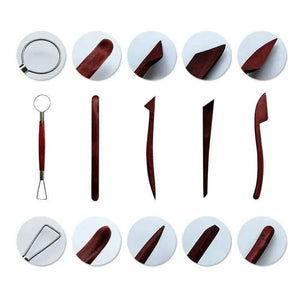 Set Of Clay Tools Redwood