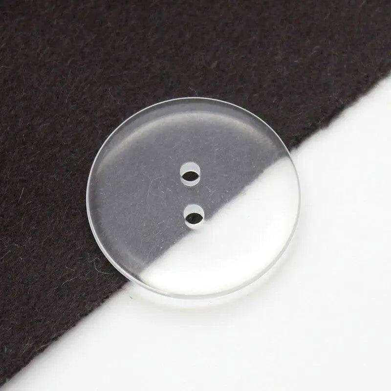 Sewing Buttons 50 Clear Buttons Bulk Black Buttons 18mm Buttons