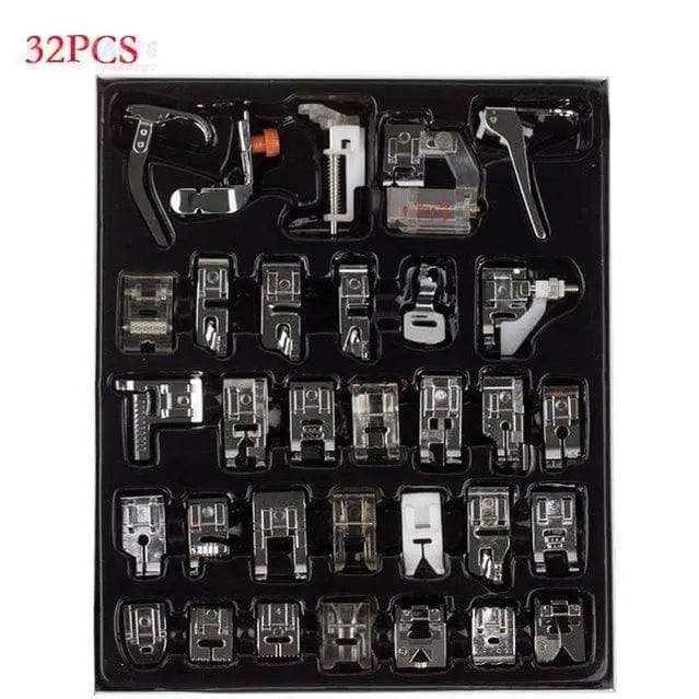 Singer sewing machine presser feet set of 32 for brother sewing Janome sewing accessories