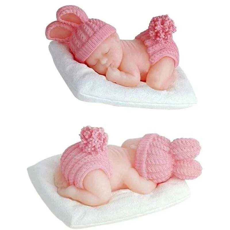 Sleeping Baby Mold Baby Mould For Candles Soap And Plaster Ornaments