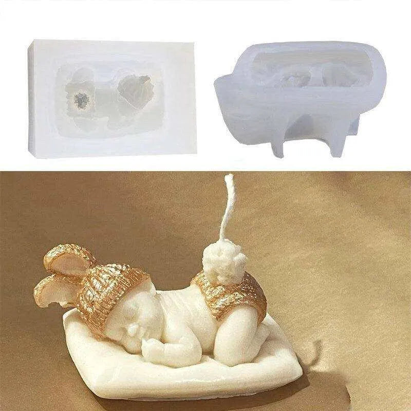 Sleeping Baby Mold Baby Mould For Candles Soap And Plaster Ornaments