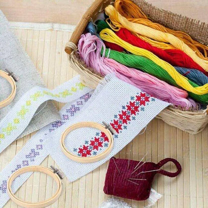 Small Embroidery Kit Bamboo Hoop Embroidery Hoop For Cross Stitch