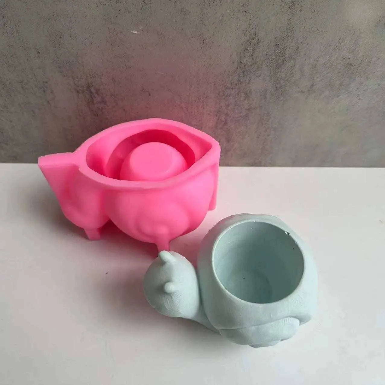 Snail Flower Pot Mold Gypsum Mold Concrete Snail Mold