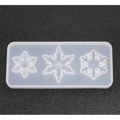 Snowflake Mold DIY Keychain Pendant Making Epoxy Resin Molds DIY Resin Casting And Molding Supplies Silicone Mould For Necklace Pendant