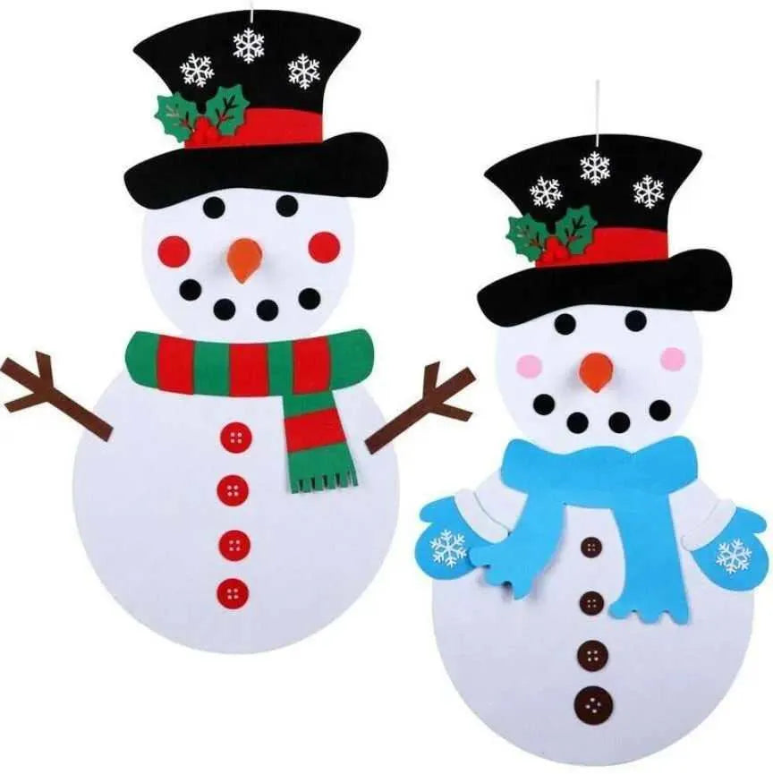 Snowman wall sticker DIY Christmas stickers for kids bedroom nursery room decal