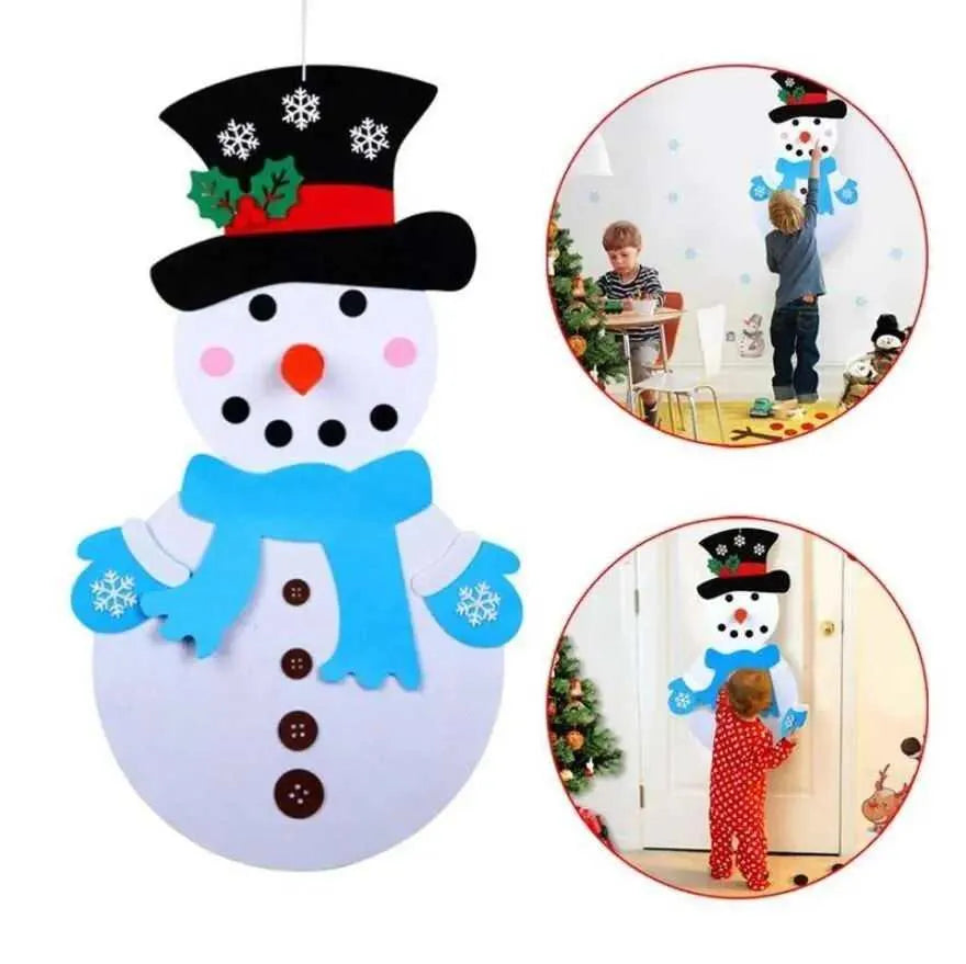 Snowman wall sticker DIY Christmas stickers for kids bedroom nursery room decal