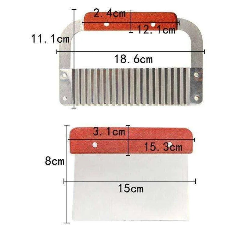 Soap Cutting Wooden Box With Stainless Steel Cutters