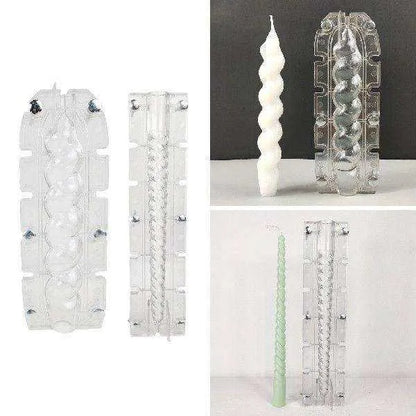 Spiral Candle Mold for Candle Making - Taper Candle Mould