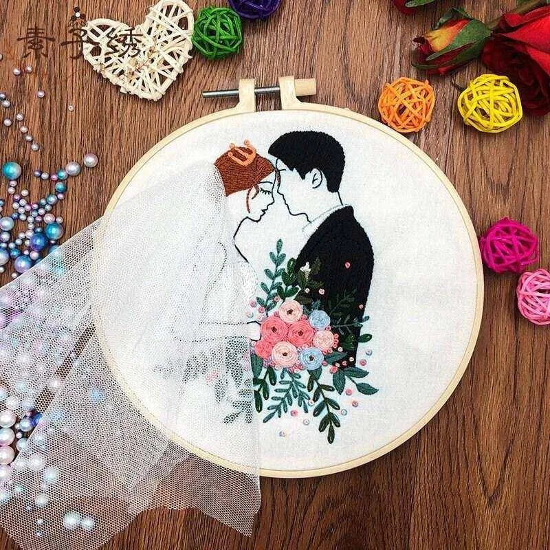 Stereoscopic Embroidery Newly Wed Gifts Wedding Cross Stitch Patterns