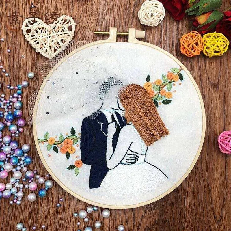 Stereoscopic Embroidery Newly Wed Gifts Wedding Cross Stitch Patterns