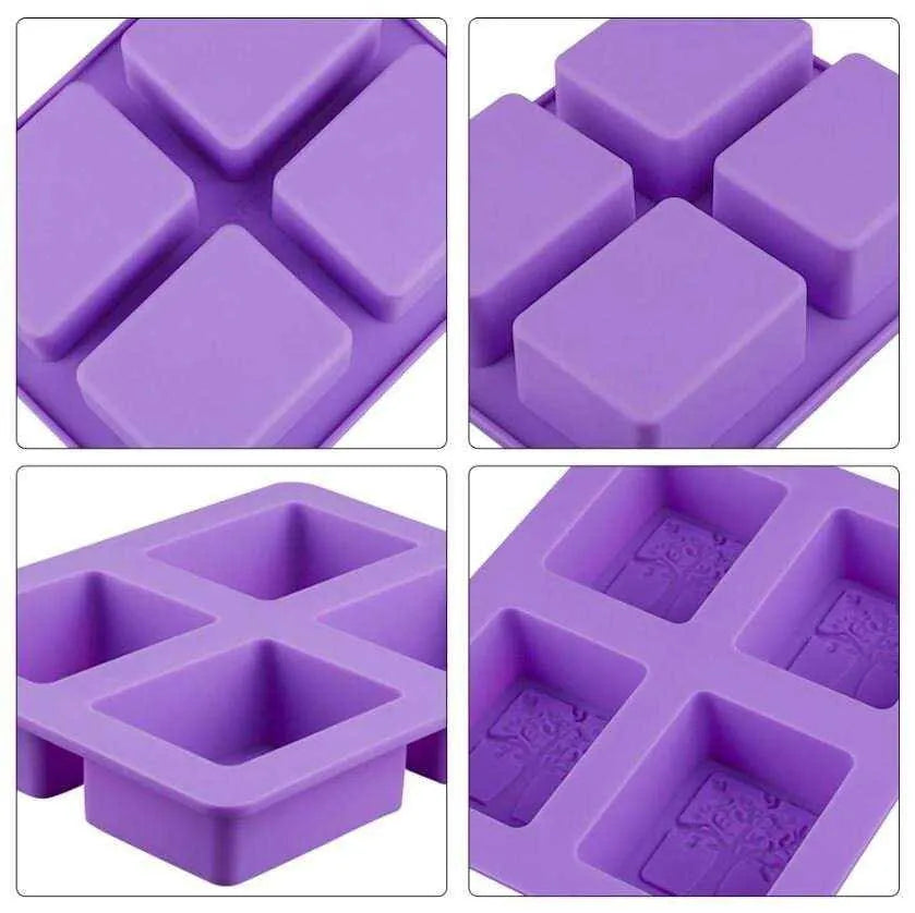 Tree Pattern Square Soap Mold Tray