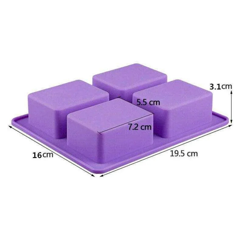 Tree Pattern Square Soap Mold Tray