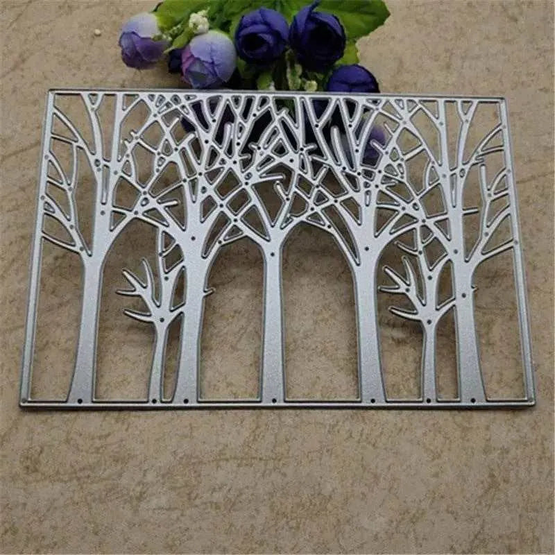 Trees Cutting Die Paper Stencil Template DIY Scrapbooking Essentials