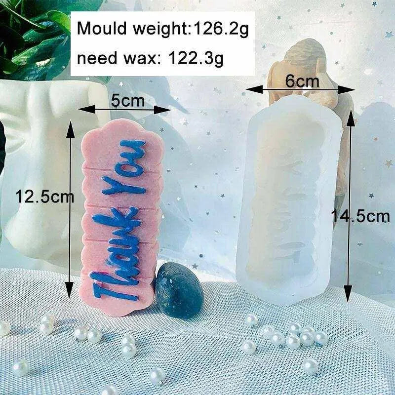 Wave Candle Mold Rude Words Soap Mould