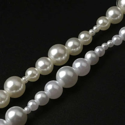 Round Beads Jewelry Making White Pearl Loose Bead For Necklaces DIY Bracelets Wedding Veil Pearls