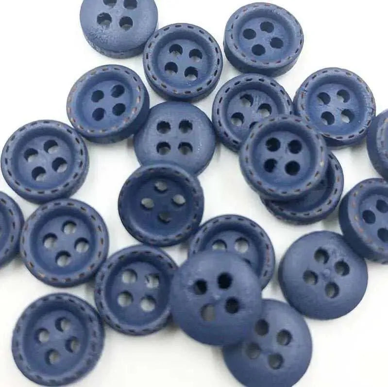 4 Hole Buttons Wood Button Dressmaking Supplies Doll Making Accessory For Coats DIY Scrapbooking 50pcs