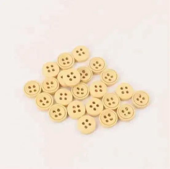 4 Hole Buttons Wood Button Dressmaking Supplies Doll Making Accessory For Coats DIY Scrapbooking 50pcs