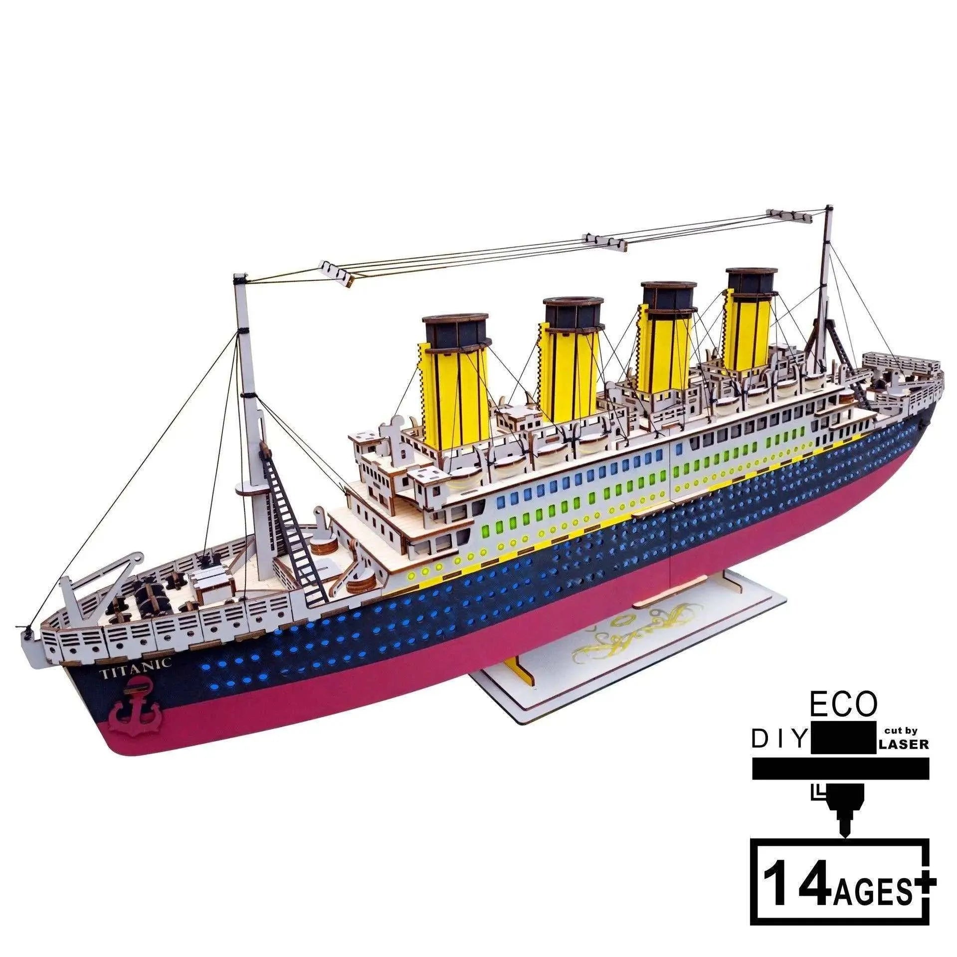 Titanic Model Ship Model Boat Wooden 3D Jigsaw Puzzle