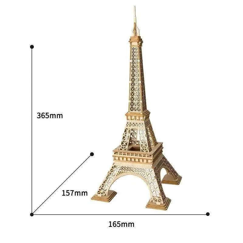 Wooden Eiffel Tower Model Building Kit 3D Puzzle