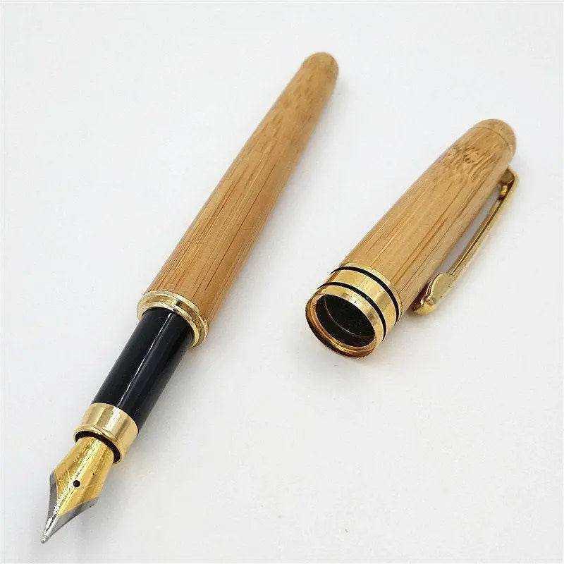 Writing Pen With Wooden Pen Holder Wood Fountain Pen Ballpoint Pen With Bamboo Pen Stand Letter Writing Gifts For Him